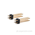 Cabeçalho de pino de 2,54 mm Linha dupla reta 4P